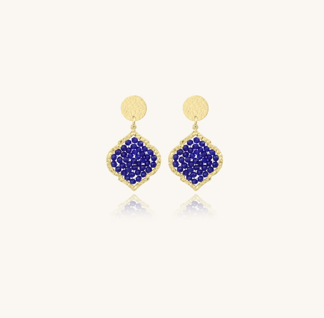 Boucles d\'oreilles Mini Diamante - Bleu