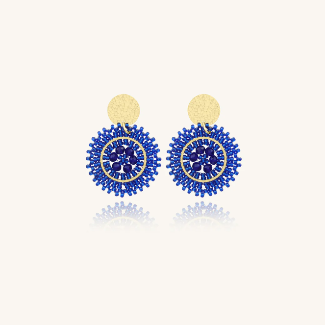 Boucles d\'oreilles Baby Espagnola - Bleu