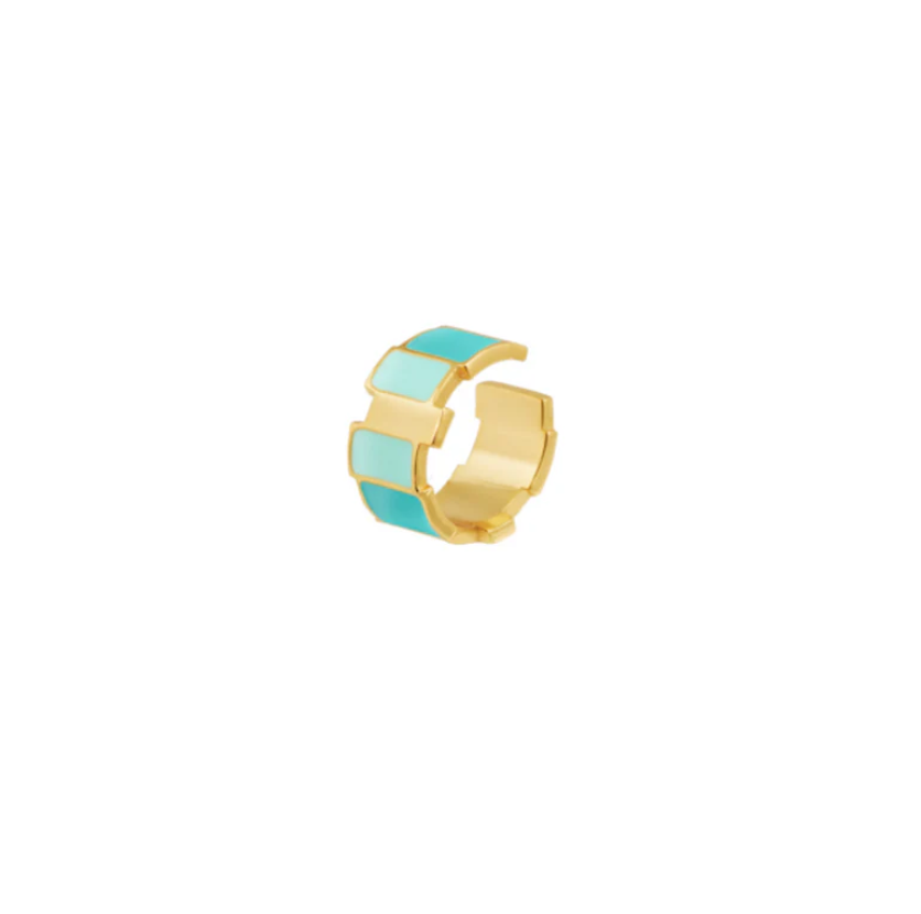 Earcuff Inès Multicolore - Bleu turquoise