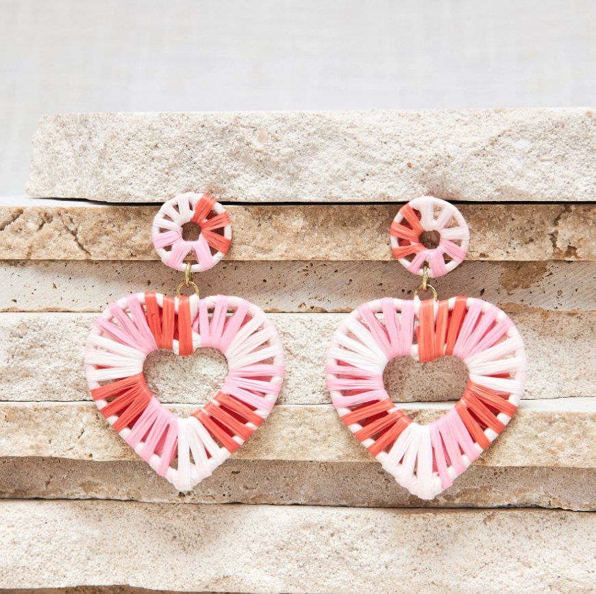 Boucles d\'oreilles Thea - Nectarine / Goyave