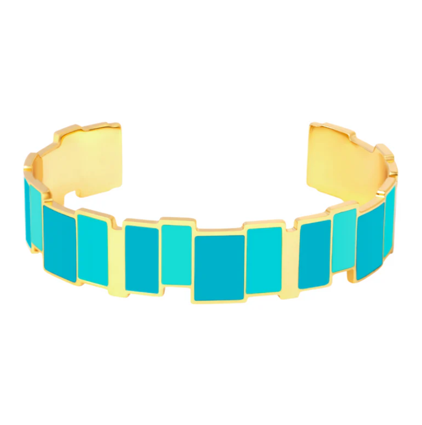 INES -  Jonc bleu turquoise