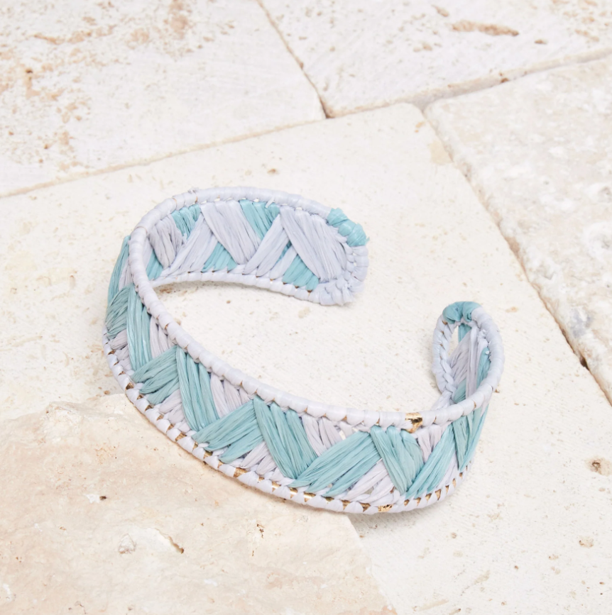 Jonc Janie - Menthe / Denim clair