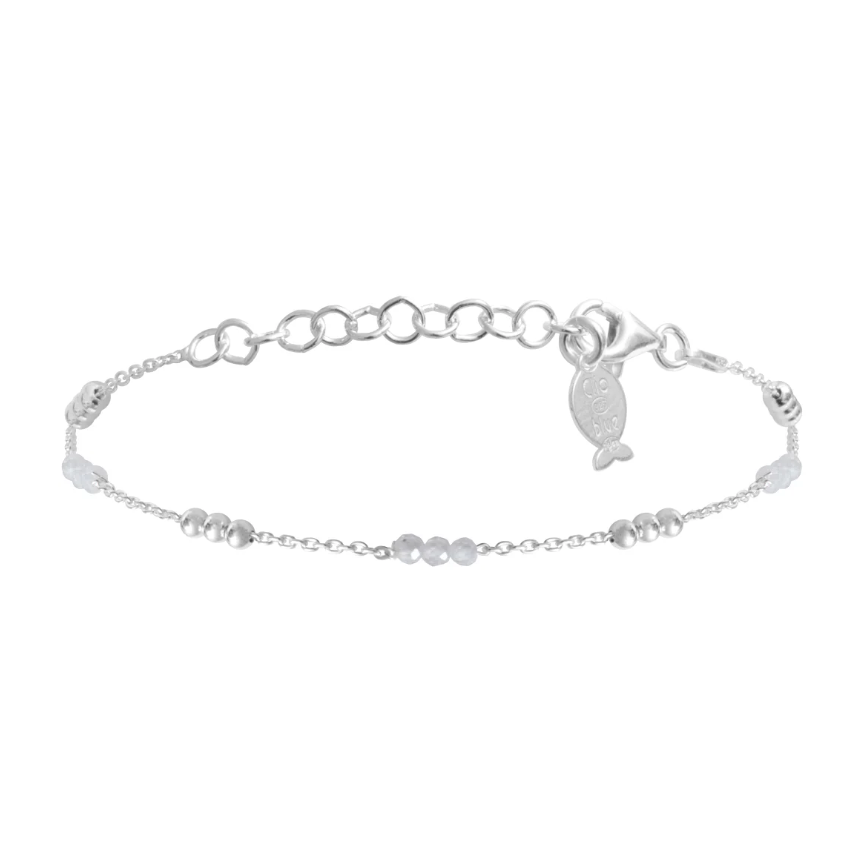 Bracelet Zelda - Argent & Blanc