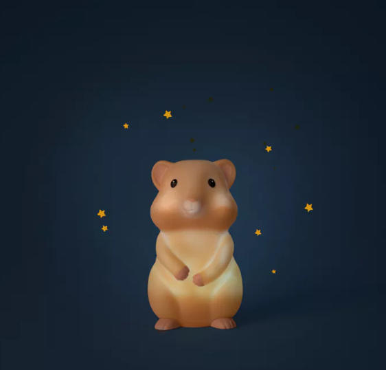 Veilleuse hamster (USB) - Puce et Pilou