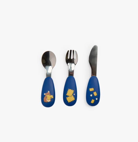 Set couverts silicone - Puce et Pilou
