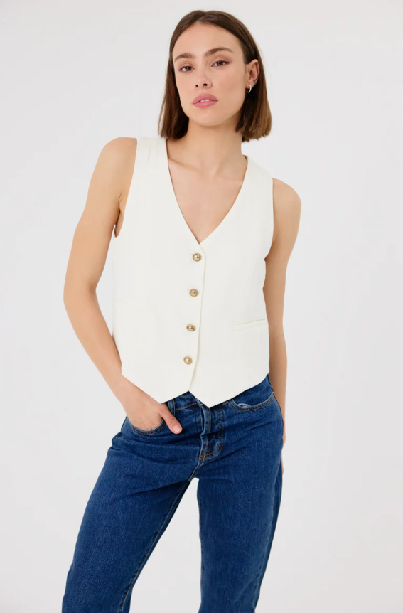 Gilet Chine - Crème