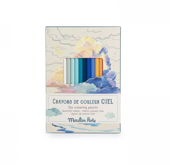 12 crayons de couleur + cartes - L\'explorateur