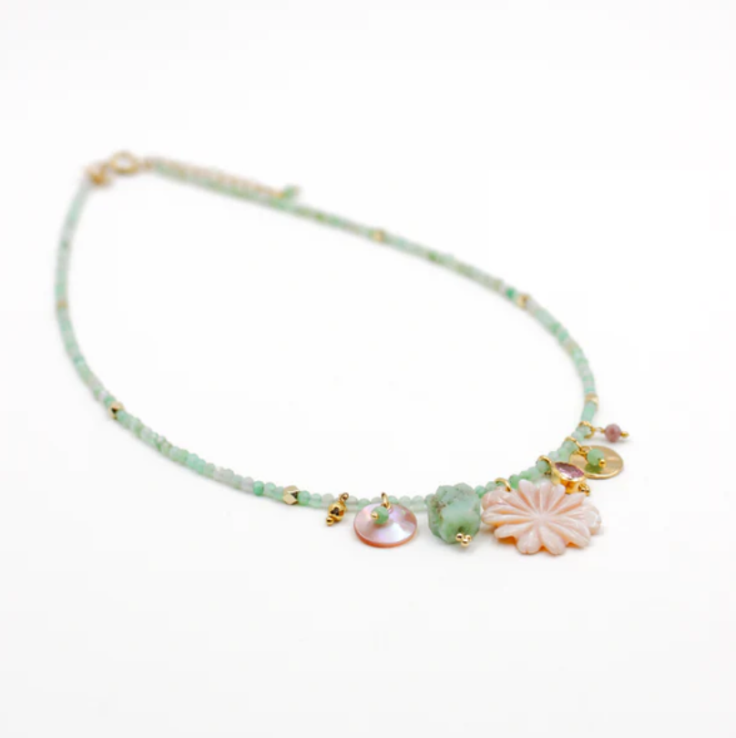 Collier perles Grigris - Christelle