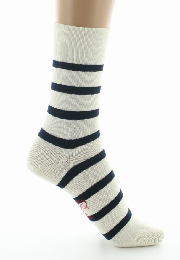 chaussettes-ecru-rayures-marine-2