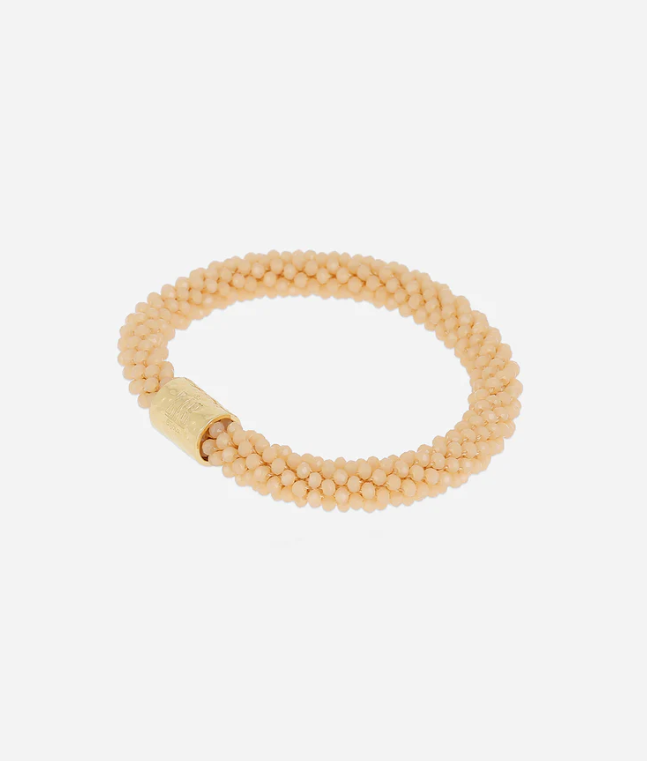 Bracelet Adenise - Acier doré & Nude