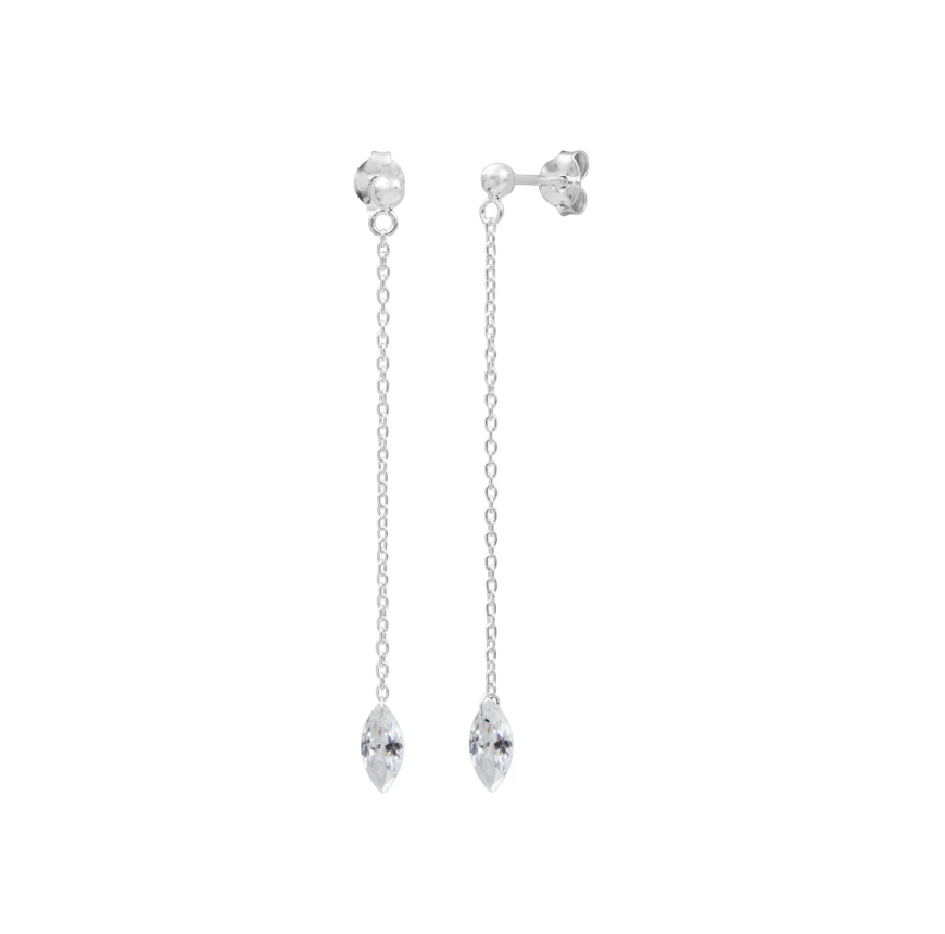 Boucles d\'oreilles Flavia - Blanc