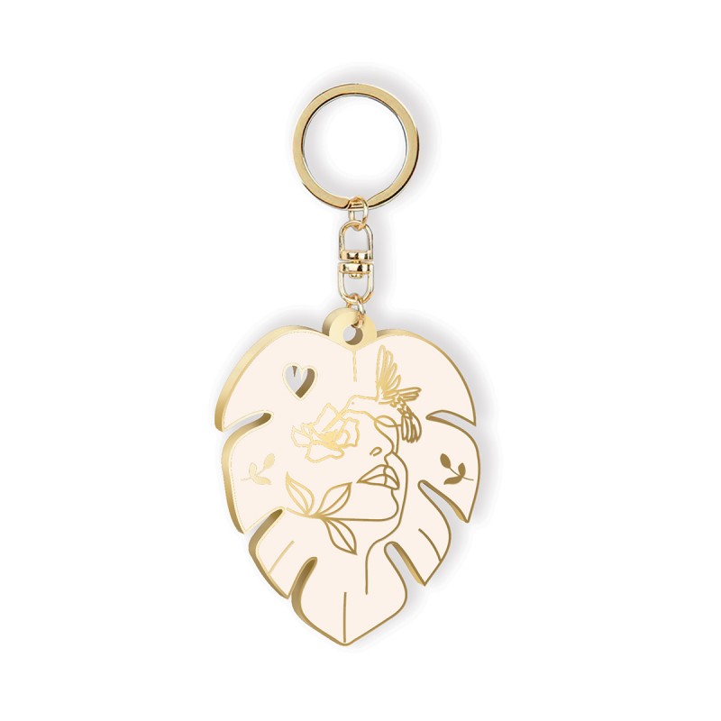 Porte-clés en métal - Fleurever