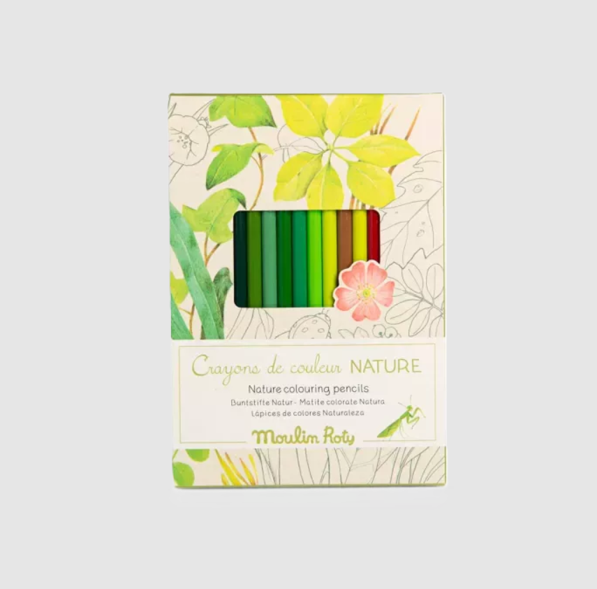 12 crayons de couleur + cartes - Le Botaniste