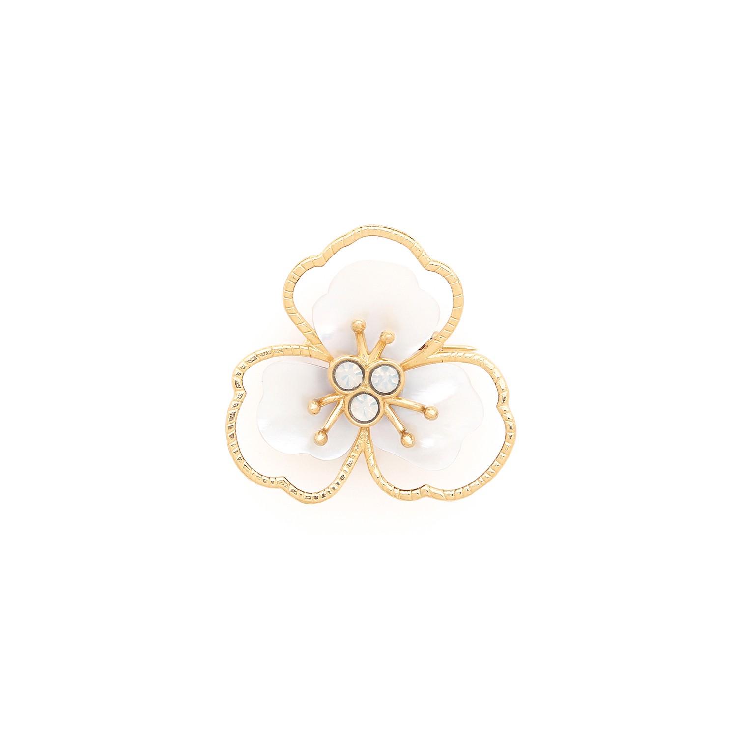 Broche fleur nacre - Lisette