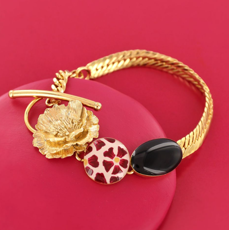 Bracelet Magnolia - Doré rouge