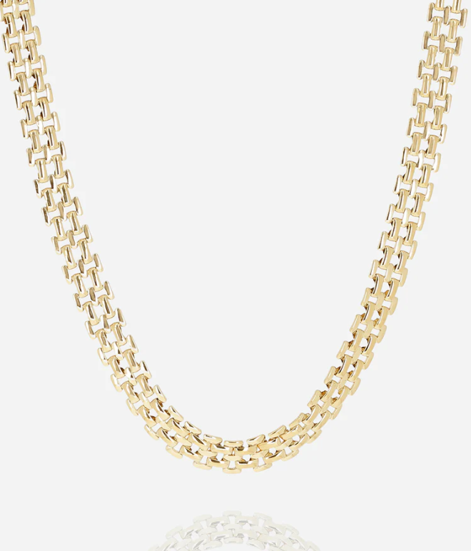Collier Verbena - Acier doré