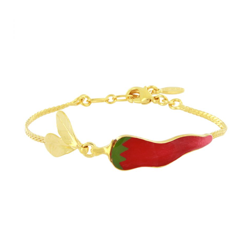 Bracelet Paprika - Doré rouge