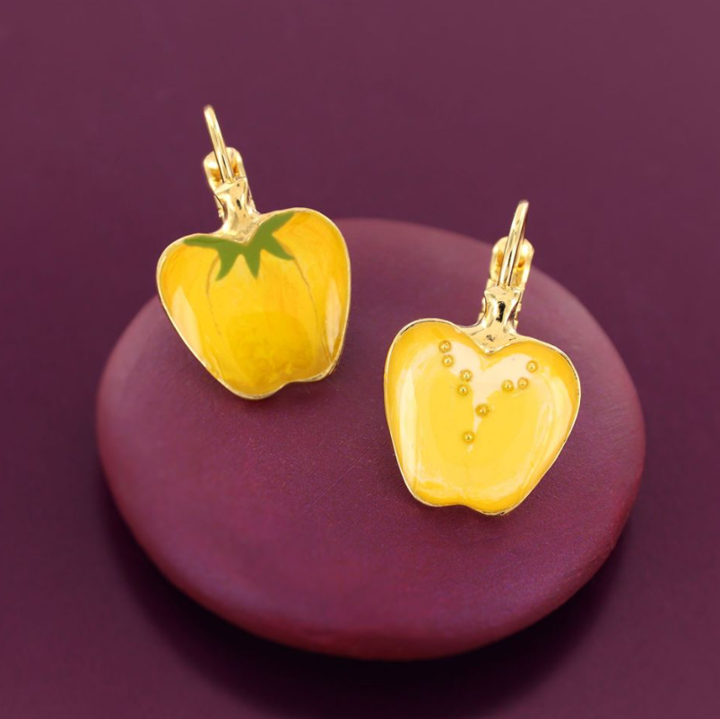 Boucles d\'oreilles dormeuses Paprika - Doré jaune
