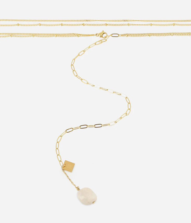 Bijou de taille Bastia - Doré et blanc