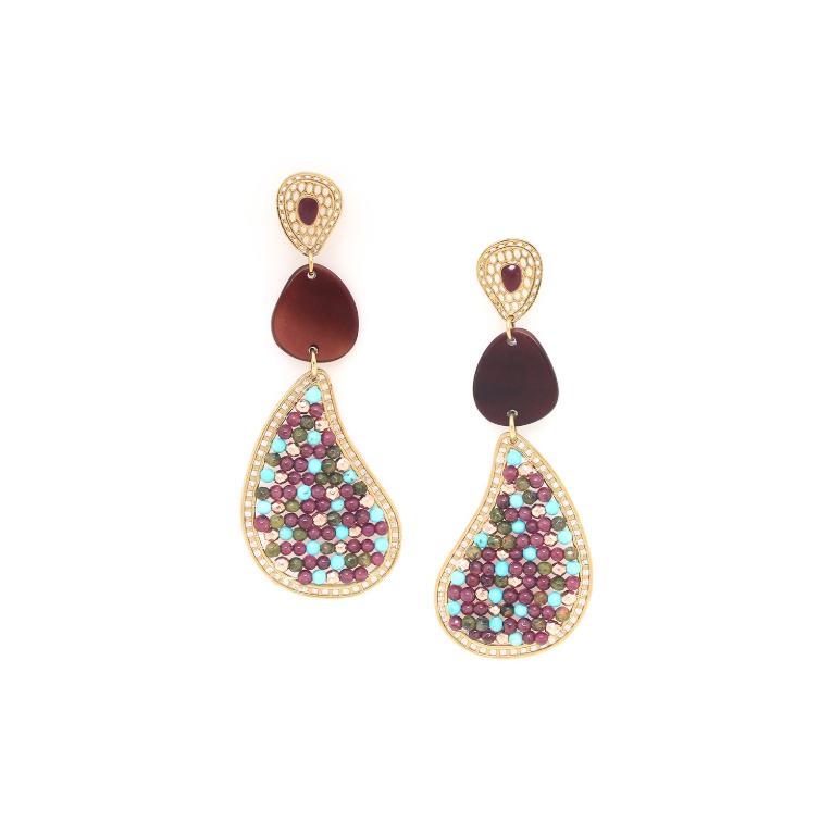 Boucles d\'oreilles poussoir 3 éléments - Cassandra