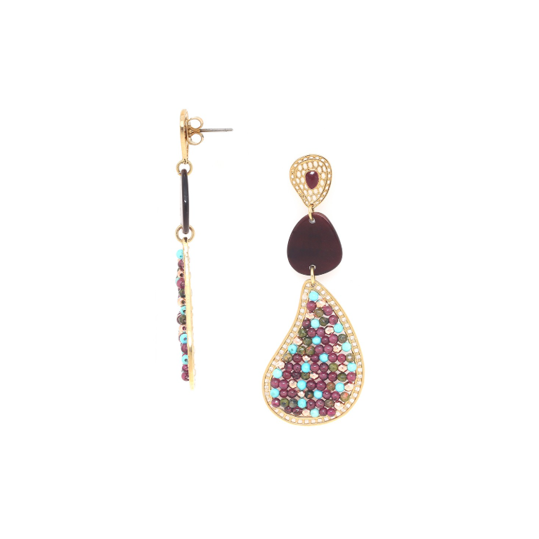 Boucles doreilles poussoir 3 éléments 2