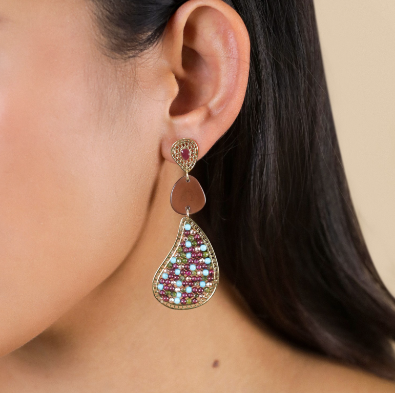 Boucles doreilles poussoir 3 éléments 3
