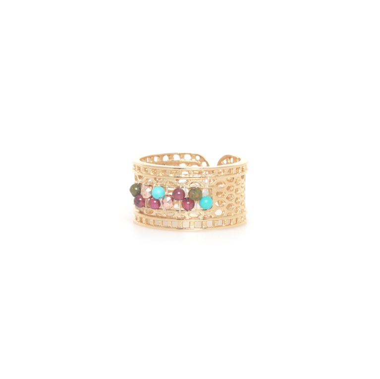 Bague ajustable perlée - Cassandra