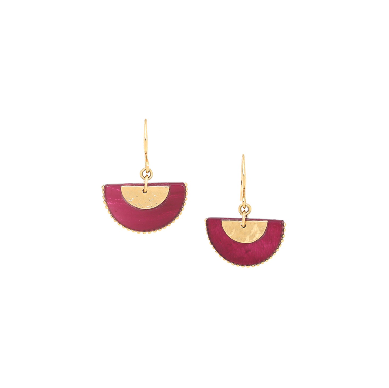 Boucles doreilles crochets demi lune marly 2