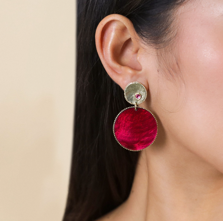 Boucles doreilles poussoirs top doré marly 3