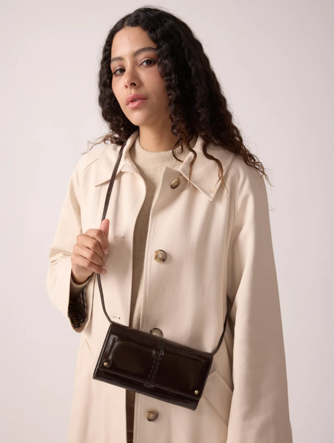 Sac Gina - Vernis chocolat