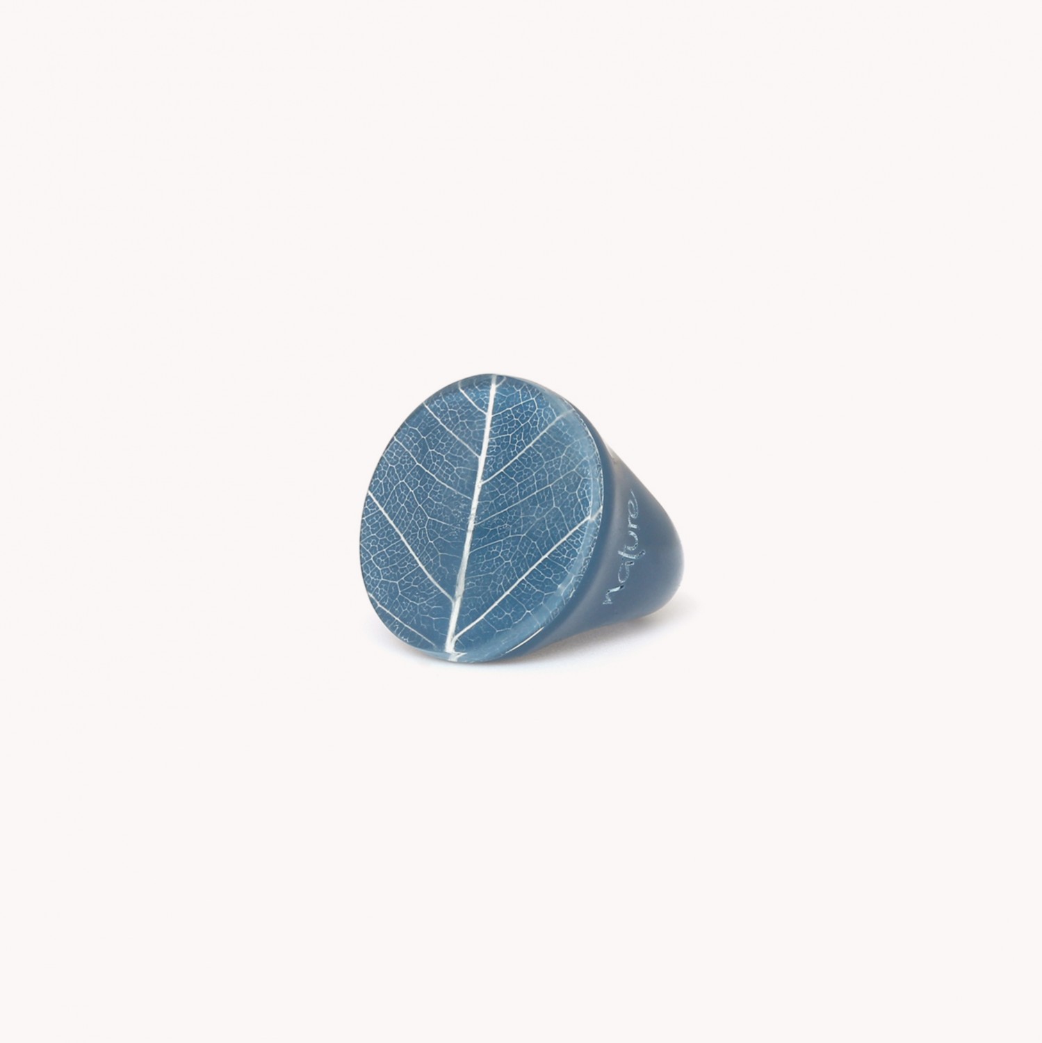 Bague bleu pétrole T56 - Ficus Carica