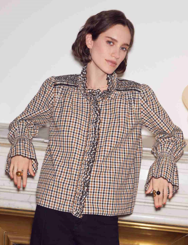 Blouse Yasmina - Vichy badiane