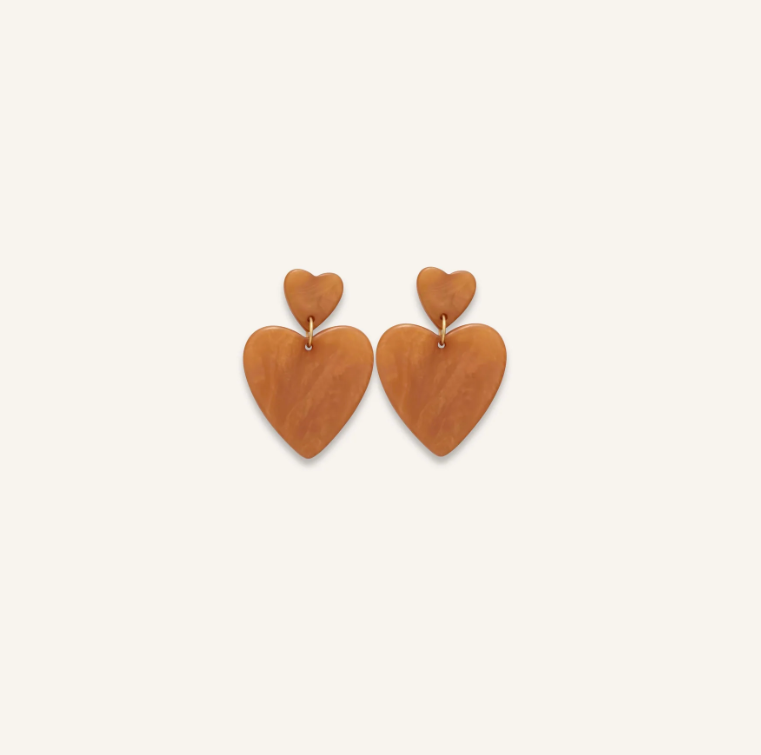 Boucles d\'oreilles Mini Théophile - Badiane nacre