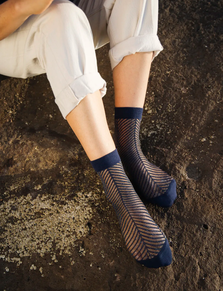 Chaussettes transparentes - Sapin Bleu