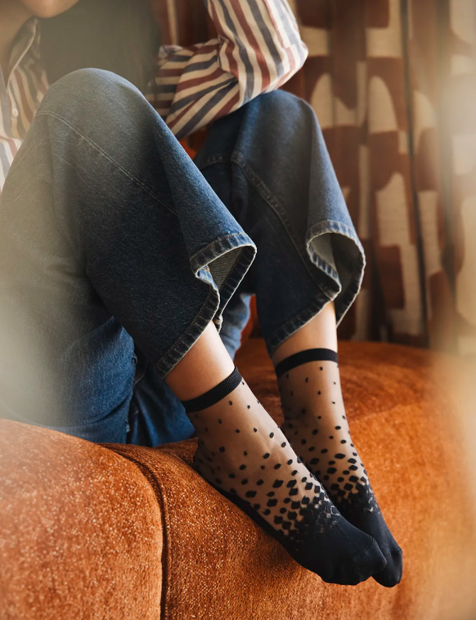 Chaussettes transparentes - Nakameguro Black