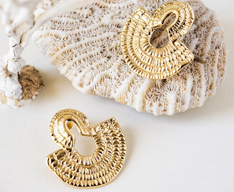 Boucles d\'oreilles Olympe - Doré