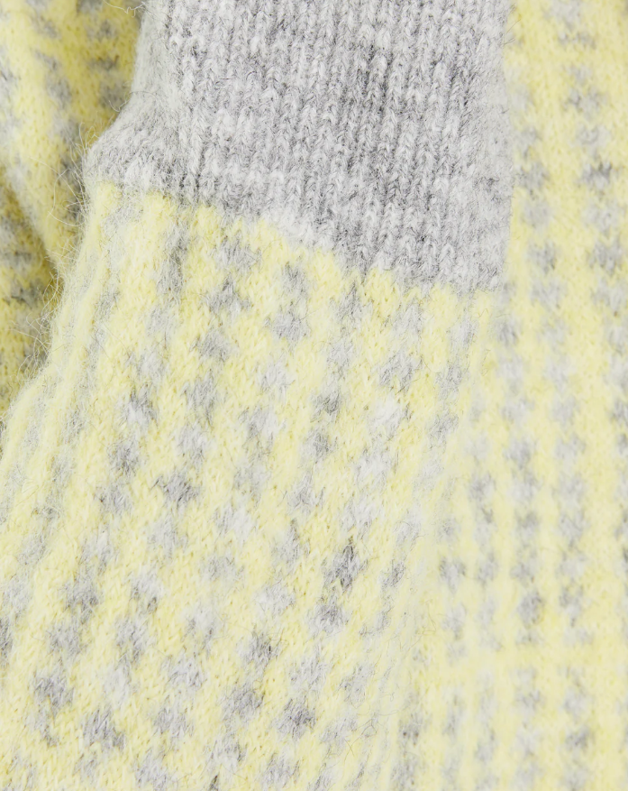 Pull col rond en maille fantaisie-jaune-paz-torras-6