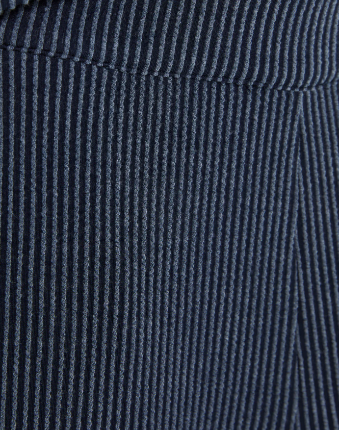 Pantalon large en tricot avec taille élastique bleu paz torras 5