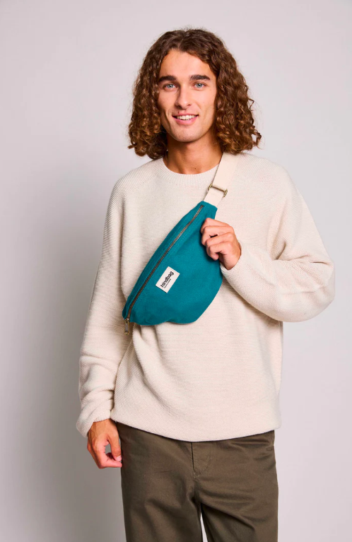 sac banane olivia bleu paon hindbag 2