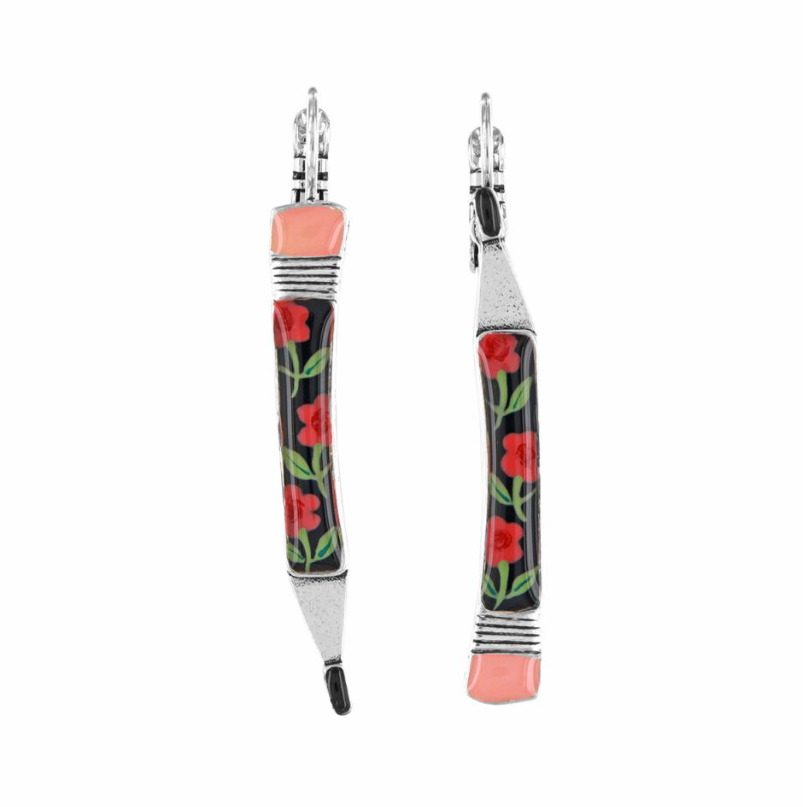 Dormeuses Gomme - Argent rose