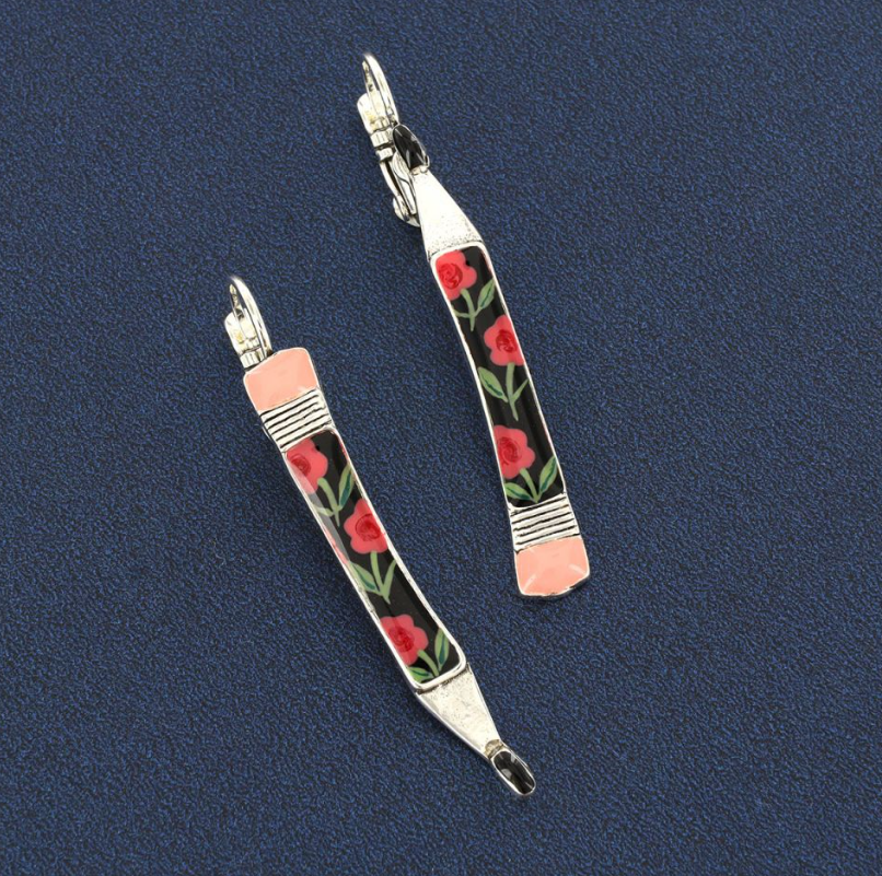dormeuses gomme argent rose taratata 3