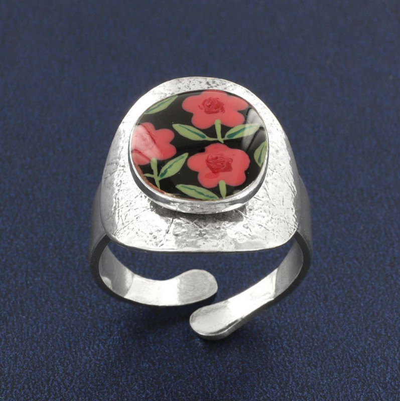 Bague Gomme - Argent rose
