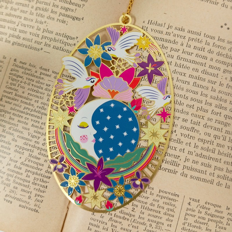 marquepage-metal-dore-cosmic-hirondelles-cie-4