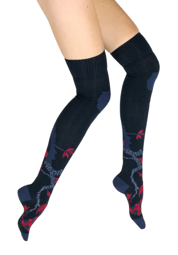 Jambières pour femme en coton - Le paon