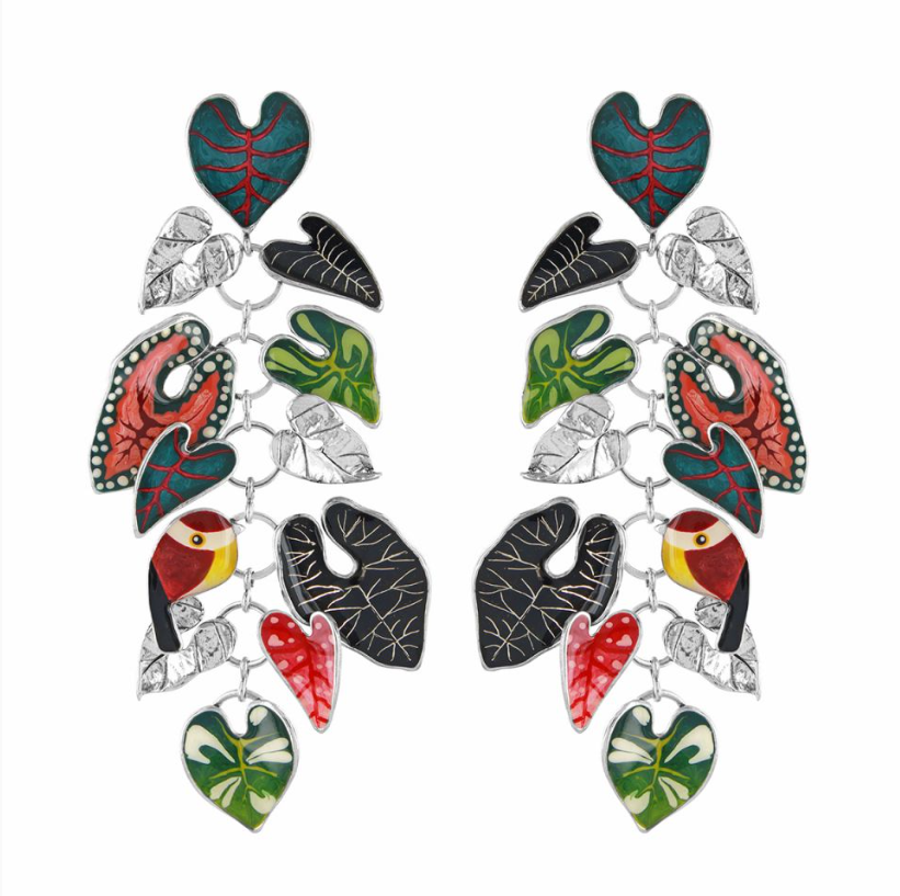 Boucles d\'oreilles clips Fabuleuse - Argent multi