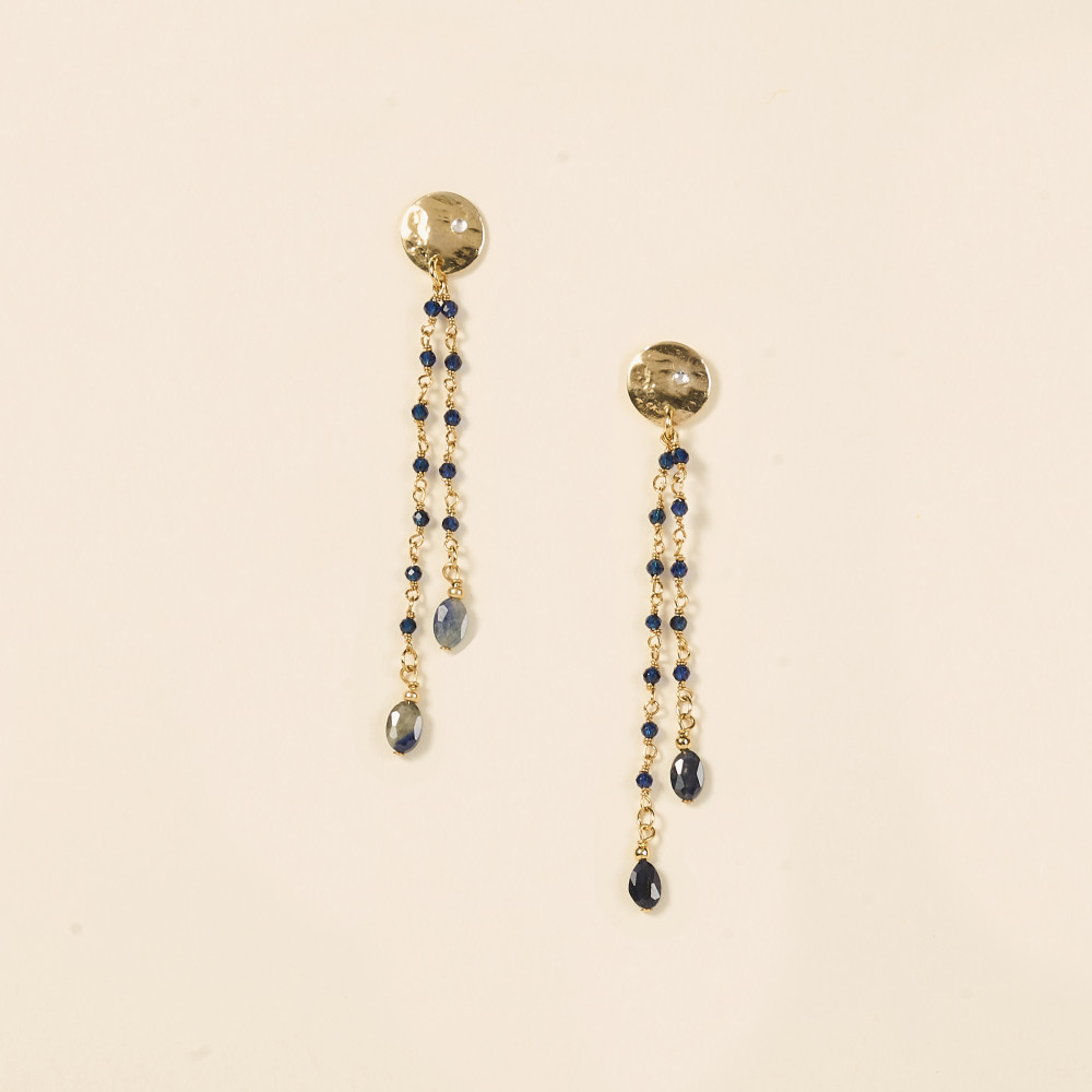 Boucles d\'oreilles Cruz - Marine