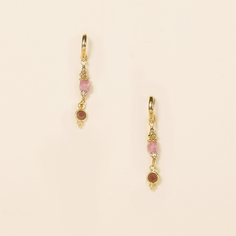 Boucles d\'oreilles Cati - Rose