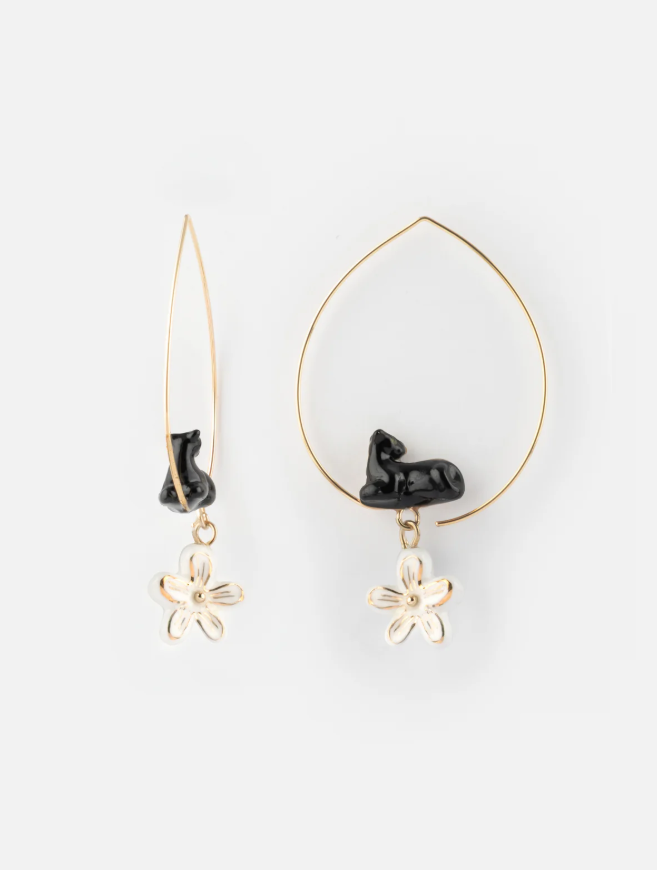 Moyennes créoles panthère et fleur d\'Erine