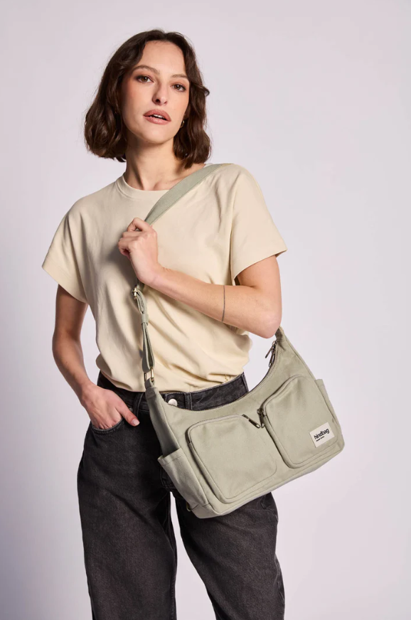 sac multipocket Emile vert argile hindbag 2