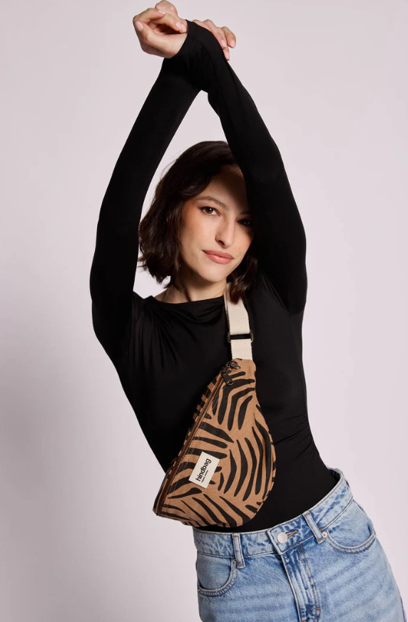 Sac banane Olivia - Zèbre cannelle